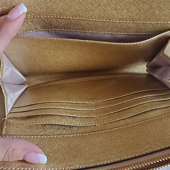 Michael Kors Shimmery Gold Crossbody - Picture 3 of 4